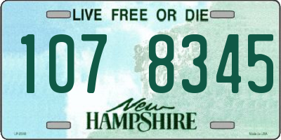 NH license plate 1078345