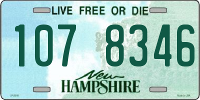 NH license plate 1078346