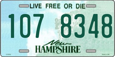 NH license plate 1078348
