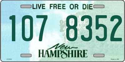 NH license plate 1078352