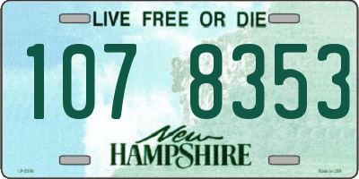 NH license plate 1078353