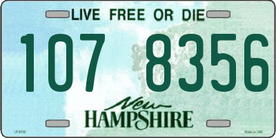 NH license plate 1078356