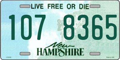 NH license plate 1078365