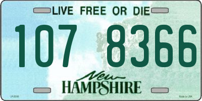 NH license plate 1078366