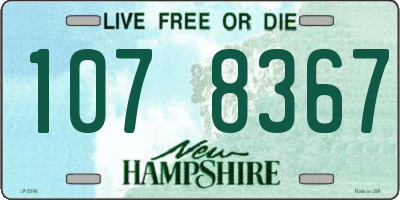 NH license plate 1078367