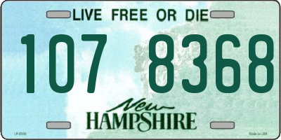 NH license plate 1078368