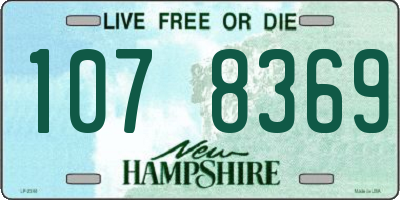 NH license plate 1078369