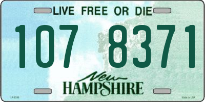 NH license plate 1078371