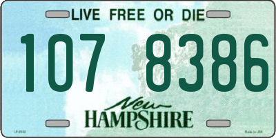 NH license plate 1078386