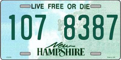 NH license plate 1078387