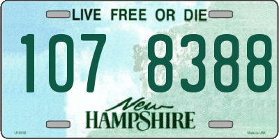 NH license plate 1078388