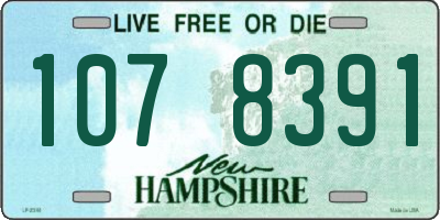 NH license plate 1078391