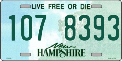 NH license plate 1078393