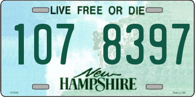 NH license plate 1078397
