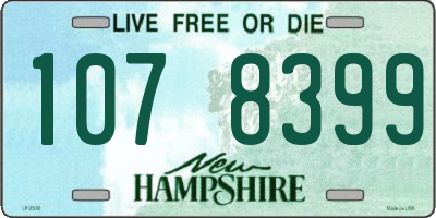 NH license plate 1078399