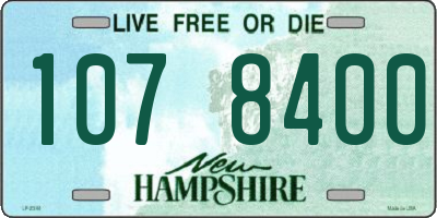NH license plate 1078400