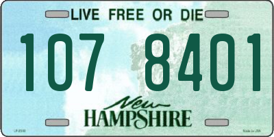 NH license plate 1078401