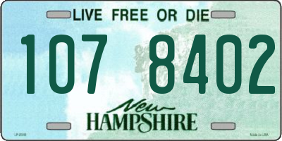 NH license plate 1078402