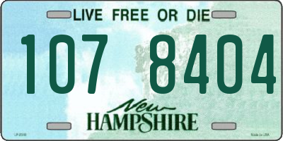 NH license plate 1078404