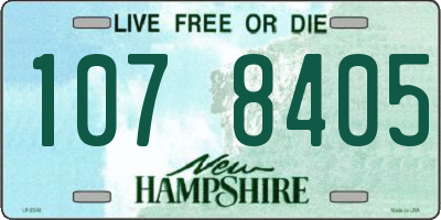 NH license plate 1078405