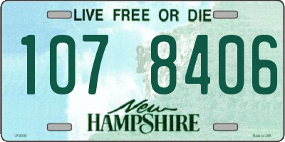 NH license plate 1078406