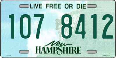 NH license plate 1078412