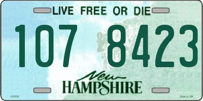 NH license plate 1078423