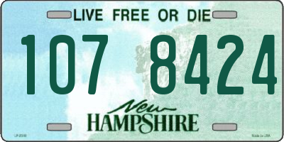 NH license plate 1078424