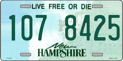 NH license plate 1078425