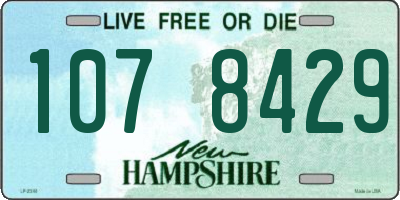 NH license plate 1078429