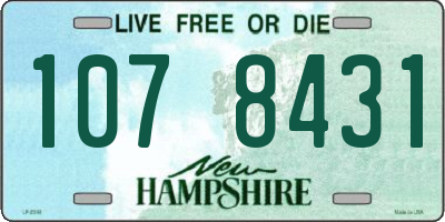 NH license plate 1078431