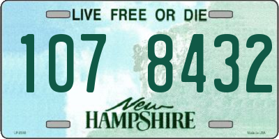 NH license plate 1078432