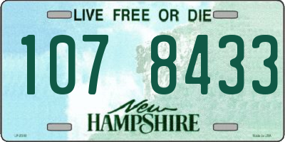 NH license plate 1078433