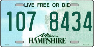 NH license plate 1078434