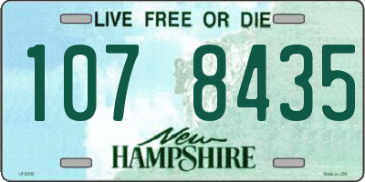 NH license plate 1078435