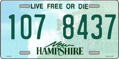 NH license plate 1078437