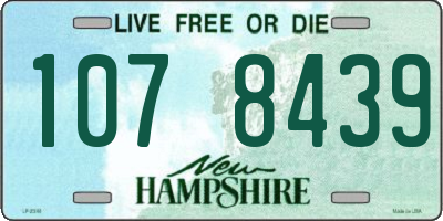 NH license plate 1078439