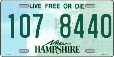 NH license plate 1078440