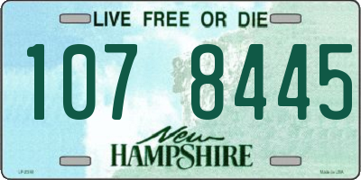 NH license plate 1078445