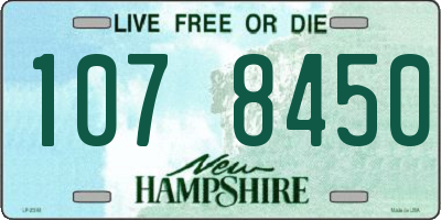 NH license plate 1078450