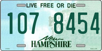 NH license plate 1078454