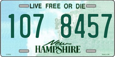NH license plate 1078457