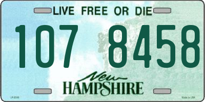 NH license plate 1078458