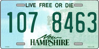 NH license plate 1078463