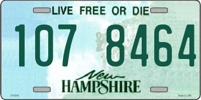 NH license plate 1078464