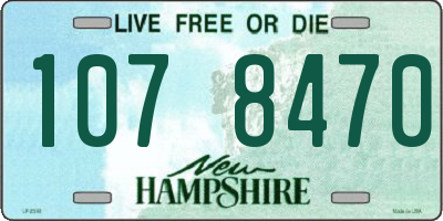 NH license plate 1078470