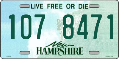 NH license plate 1078471