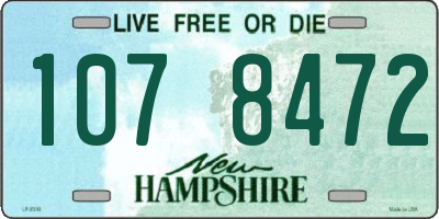 NH license plate 1078472