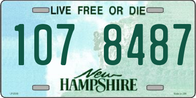 NH license plate 1078487