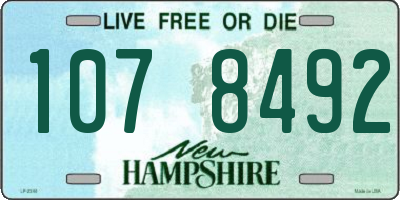 NH license plate 1078492